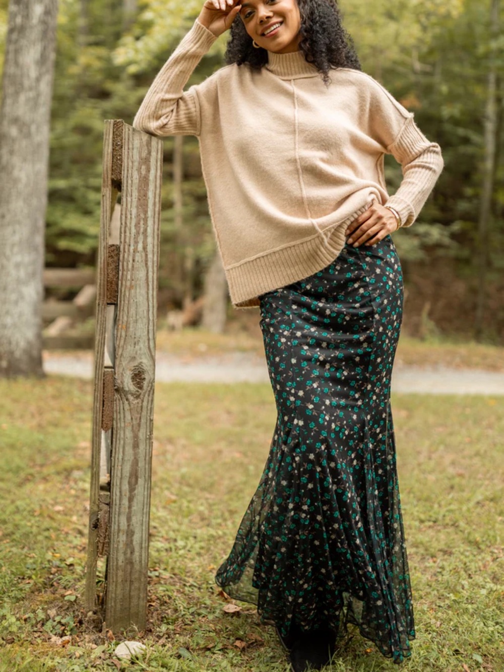 Pink Lily ANNA MARIE Maxi Skirt NWT